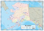 Alaska Wall Map With Counties By Map Resources Mapsales | Images and ...
