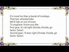Brian Wilson - Little Honda Lyrics - YouTube
