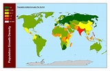 World Population Growth Density [3264x2112] [OC] : MapPorn
