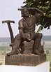 Jaques d'Arc – the father of Joan of Arc depicted in a statue. | Jeanne ...