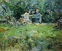 The Lesson in the Garden - 1886 - PC Painting by Berthe Morisot - Pixels