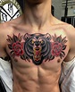 Bear by @allegratattoo_ | Traditional bear tattoo, Chest piece tattoos ...