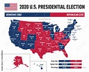 Electoral votes results infographic map of 2020 USA Presidential ...