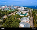 Aerial view of the center of Ulyanovsk, Russia. city panorama from ...