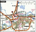Casper city road map for truck drivers toll and free highways map - usa