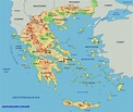 ⊛ Mapa de Grecia ·🥇 Político & Físico Para Imprimir