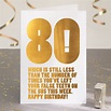 Funny 80th Birthday Card Funny 80th Card Card For 80th | Etsy