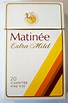 Matinée Extra Mild, king size – vintage Canadian Cigarette Pack ...