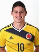 James Rodriguez of Colombia poses during the official FIFA World Cup ...