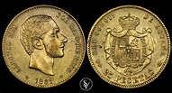 1881 25 Pesetas gold Alfonso XII - Coins and collectables