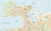 A Coruña city center map - Ontheworldmap.com