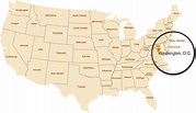 1020 X 588 5 - Washington Dc State On Us Map (1020x588), Png Download