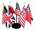 Historical Flags Of Our Country 10 Flag Set with Base