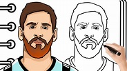 COMO DIBUJAR A MESSI - How to Draw Messi | Mapi Art TV - YouTube