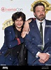 Ezra Miller and Ben Affleck attending the Warner Bros. presentation for ...