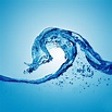 3D/Abstract - Aqua Blue Water Splash Effect - iPad iPhone HD Wallpaper Free