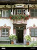 Austria, Tirol Ötztal, Umhausen, 'home' pinster, detalle de la fachada ...