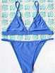 [19% OFF] 2021 Tiny Unlined String Bikini Swimwear In BLUE | ZAFUL