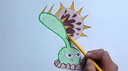 Dibujar a Venus Atrapamoscas (Plantas vs Zombies) - Draw Venus Flytrap ...