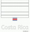 Colorear República de Costa Rica (Banderas de paises), dibujo para ...