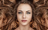 Hintergrundbilder : Gesicht, Frau, Modell-, Porträt, lange Haare ...