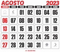 Calendário 2023 Agosto - Imagem Legal