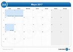 Calendario mayo 2017
