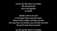 Adele - Skyfall Lyrics - YouTube