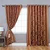 Best Home Fashion, Inc. Wide Width Damask Jacquard Grommet Curtain ...