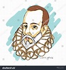 Vector Drawing Miguel De Cervantes Full Stock Vector (Royalty Free ...