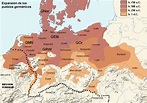 From Wikiwand: Map of the Germanic expansion between 750 BC and 0 AD ...