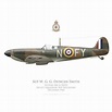 Spitfire Mk Ia, Sgt W. G. G. Duncan Smith, No 611 Squadron, Royal Air ...