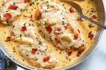 Creamy Garlic Chicken Breasts Recipe with Crispy Bacon — Eatwell101
