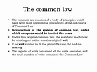 PPT - The common law system PowerPoint Presentation, free download - ID ...
