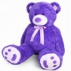 5 FT Giant Teddy Bear Stuffed Animal, Large Cuddly Stuffed Animal Soft ...