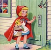 Little Red Riding Hood arriving at grandmother's house posters & prints ...