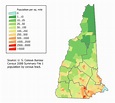 New Hampshire Population Map - MapSof.net