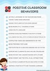 Printable Positive Classroom Behaviors List [PDF Included] - Number ...