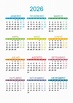 Calendário 2026 – calendarios365.su