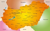 Cities map of Hungary - OrangeSmile.com