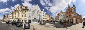 Panoramic View at the Pedestrian Zone in the Old Touristic Part of ...
