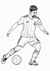 Dibujo del jugador de fútbol Lionel Messi para colorear. Dibujo para ...