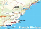 Map Of French Riviera | Railway Map