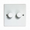 Varilight 2 way Double White Dimmer switch | Departments | DIY at B&Q
