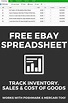 FREE Reseller Spreadsheet for Inventory (Ebay Poshmark) | | Ebay ...