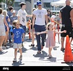 Johnny Knoxville and his kids Rocko and Arlo Clapp at the Farmers ...