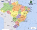 Mapa político de Brasil - Turismo Brasil