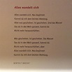 Bertolt Brecht Alles Wandelt Sich Freundschaft Zitate Gedichte Und ...