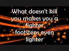 What Doesn't Kill You (Stronger)-Kelly Clarkson...Letra - YouTube