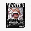 "Luffy Wanted Bounty Nika Gear5 4th Yonko" Poster for Sale by ...